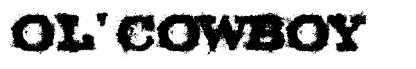 Ol' Cowboy font preview
